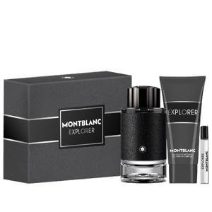 Montblanc Explorer Gift Set: Eau de Parfum 100ml + Shower Gel 100ml + Travel Spray 7.5ml Plastic Free